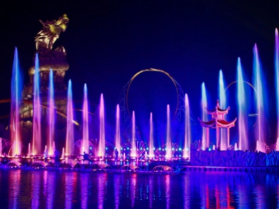 Anhui Hefei Wanda Theme Park Lake show music fountain projec